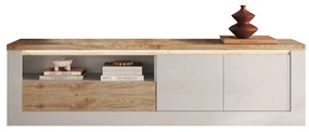 Έπιπλο Τηλεόρασης Ανθρακί Οξειδωμένο 121x43x57