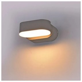 Φωτιστικό Τοίχου Απλίκα V-TAC Κινητή Γκρι 6W IP65 Θερμό Λευκό 8290