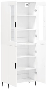 vidaXL Ντουλάπι Λευκό 69,5x34x180 εκ. από Επεξεργασμένο Ξύλο