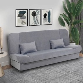 Kαναπές - κρεβάτι Tiko PLUS Megapap τριθέσιος με αποθηκευτικό χώρο και ύφασμα σε γκρι 200x90x96εκ. - Ύφασμα - GP005-0001,1