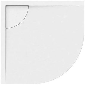 Ντουζιέρα Ημικυκλική Element ELEMENT-1 80x80x5,5cm White Karag 80 x80 Acrylic