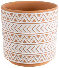 Κασπώ India 20497 Φ14,5x13,5cm Orange-White GloboStar Ceramic