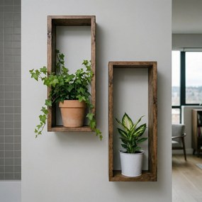 Ράφι Τοίχου Ξύλινο MOTESO 15x7x40