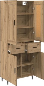 vidaXL Highboard 2 τμχ. Artisan Oak 69,5 x 34 x 180 εκ.