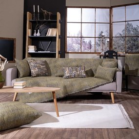 Ριχτάρι Toronto 15 Green Teoran Three-Seater 180x300cm Βαμβάκι-Ακρυλικό
