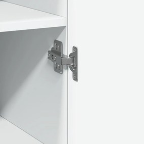 vidaXL Ντουλάπι Λευκό 50x42,5x185 εκ. από Επεξεργασμένο Ξύλο