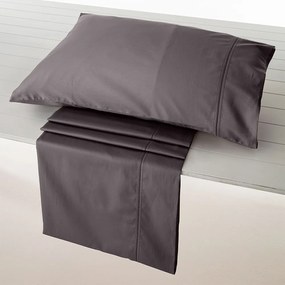 Παπλωματοθήκη Nemesis 305 (Σετ 3τμχ) Grey Vesta Home Queen Size 230x240cm 100% Cotton Satin