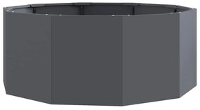 vidaXL Γλάστρα Ανθρακί 90 x 90 x 35 εκ Ατσάλι