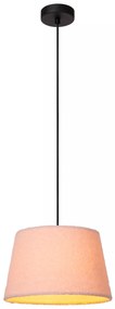 Φωτιστικό Κρεμαστό Lucide 10416-01-66 WOOLLY Ροζ (Pink)|Μαύρο Ματ (Black Mat)