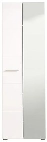 Έπιπλο Χολ Beny 2K OG Γκρί - Λευκή Λάκα 60x35x192,5 εκ. 60x35x192.5 εκ.