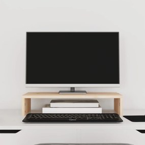 vidaXL Βάση Οθόνης 50 x 27 x 10 εκ. από Μασίφ Ξύλο Πεύκου