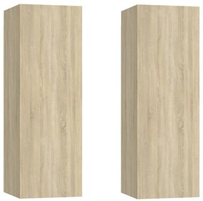 vidaXL Σετ Επίπλων Τηλεόρασης 6 Τεμαχίων Sonoma Δρυς Επεξ. Ξύλο