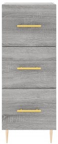 vidaXL Μπουφές Sonoma Γκρι 34,5 x 34 x 180 εκ. από Επεξεργασμένο Ξύλο