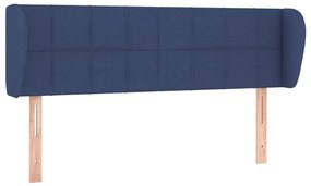 Κεφαλάρι με Πτερύγια Μπλε 147 x 23 x 78/88 εκ. Υφασμάτινο - Μπλε