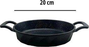 Stewehome Σετ 2 τεμαχίων από χυτοσίδηρο τηγάνι Μαύρο