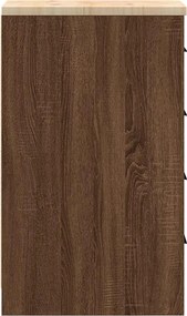 vidaXL ντουλάπι αποθήκευσης γκαράζ 30x51x85 εκ μασίφ ξύλο πεύκο