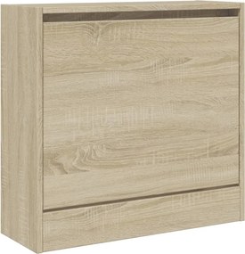 vidaXL Παπουτσοθήκη Sonoma Δρυς 60x21x57 εκ. από Επεξεργασμένο Ξύλο
