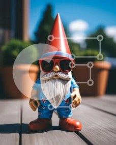Intra Συλλεκτικό Ξύλινο Παζλ Plywood  4mm - Toy Gnome σε ξύλινο κατάστρωμα Σε Ξύλινο Κουτί - Διαστάσεις: 10x10 cm – 25 κομμάτια