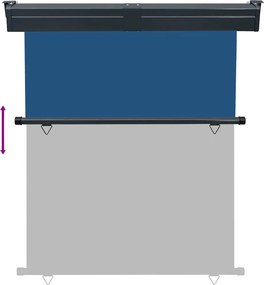 vidaXL Σκίαστρο Βεράντας Πλαϊνό Μπλε 145 x 250 εκ.