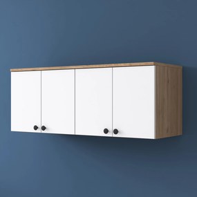 Ντουλάπι Καρυδί / Λευκό BRALU 120x42.5x46.8