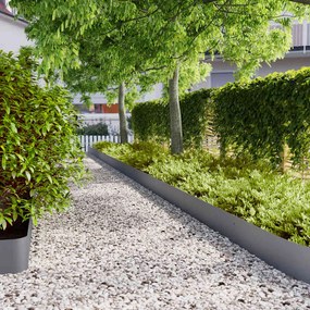 VidaXL Περιφράξεις γκαζόν 30 τεμάχια Ανθρακί από χάλυβα ψυχρής έλασης