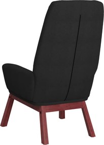 vidaXL Πολυθρόνα Relax Μαύρο Υφασμάτινη με Υποπόδιο