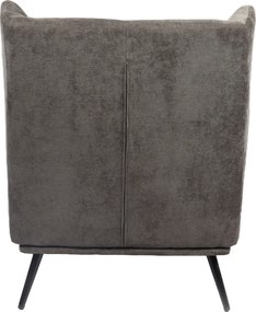 Πολυθρόνα ArteLibre NORA Γκρι Ύφασμα/Μέταλλο 100x80x89cm