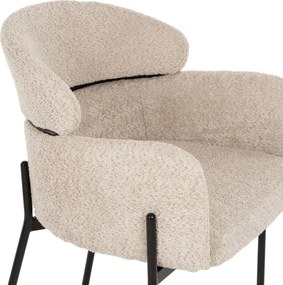 ΠΟΛΥΘΡΟΝΑ WOLF HM8583.02 ΕΚΡΟΥ ΥΦΑΣΜΑ ΜΠΟΥΚΛΕ ΜΕ ΜΕΤΑΛΛΙΚΑ ΠΟΔΙΑ 56x62x80Yεκ.