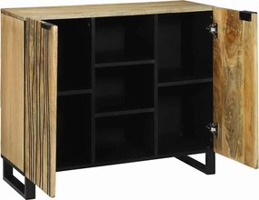 vidaXL Πλαϊνό Γραφείο Καφέ 90 x 33 x 75 εκ Μασίφ ξύλο μάνγκο