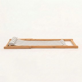 Ξαπλώστρα Κήπου Γκρι / Λευκό GRAOL 59x44x90