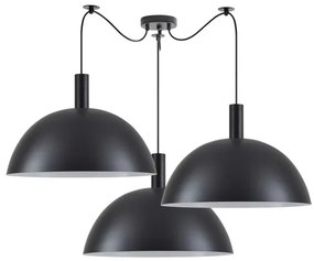 Κρεμαστό Φωτιστικό Οροφής 3xE27 Μαύρο Adept Tube 77-8503 Homelighting-77-8503-Μαύρο 77-8503