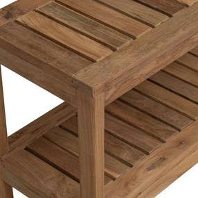 vidaXL Τραπέζι Πλευρικής Μπανιέρας Φυσικό 60 x 30 x 45 cm