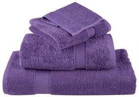 vidaXL Πετσέτες 10 pcs Μοβ 15 x 21 cm Βαμβάκι