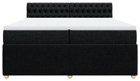 ΚΡΕΒΑΤΙ BOXSPRING ΜΕ ΣΤΡΩΜΑ ΜΑΥΡΟ 200X200 ΕΚ. ΥΦΑΣΜΑΤΙΝΟ 3287572