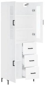 vidaXL Ντουλάπι Λευκό 69,5x34x180 εκ. από Επεξεργασμένο Ξύλο