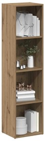 vidaXL Ντουλάπι βιβλίων Artisan Oak 36x30x143 cm Κατασκευασμένο ξύλο