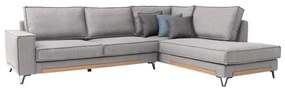 Corner Sofa Phoenix Fylliana Right Corner Light Grey 280x220x95 cm