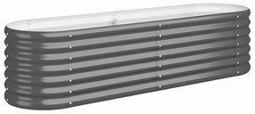 vidaXL Ζαρντινιέρα Ανθρακί 152x40x36 εκ Γαλβανισμένος χάλυβας
