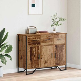 vidaXL Πλαϊνό γραφείο Παλιό ξύλο 97 x 32,5 x 74,5 εκ.