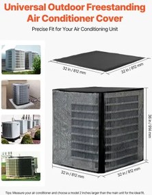 VEVOR 812 x 812 x 914 mm Air Conditioner Cover Dual Layer Detachable Canopy