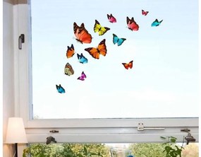 Αυτοκόλλητα βινυλίου για τζάμι Πεταλούδες Butterflies S 69002 Ango 69002 Πολύχρωμο