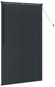 vidaXL Ρολό Παραθύρου με κουρτίνες Άλλο Μαύρο 105 x 175 cm Αλουμίνιο