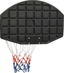 vidaXL Ταμπλό Μπασκέτας Μαύρο 71x45x2 εκ. από Πολυαιθυλένιο