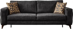 Stewehome Τριπλή πολυθρόνα Oak Anthracite 220x90x84 cm