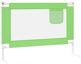 vidaXL Μπάρα Κρεβατιού Προστατευτική Πράσινη 90 x 25 εκ. Υφασμάτινη