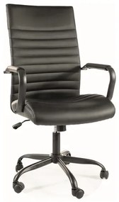 FOTEL OBROTOWY Q306 CZARNY