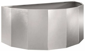 vidaXL Γλάστρα Ασημί 90 x 45 x 35 cm Ανοξείδωτο ατσάλι
