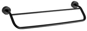 Κρεμάστρα Πετσέτας Διπλή Moderno 226255 60cm Black Mat Karag Stainless Steel
