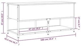 ΠΑΓΚΑΚΙ ΑΠΟΘΗΚΕΥΣΗΣ ΜΑΥΡΟ 100X42,5X47ΕΚ. ΑΠΟ ΕΠΕΞΕΡΓΑΣΜΕΝΟ ΞΥΛΟ 839023