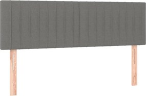 vidaXL Κεφαλάρια Σκ. Γκρι 144x5x78/88 εκ. Ύφασμα